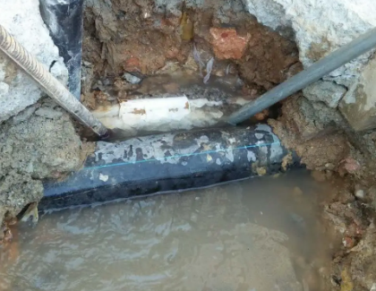 黄陵测漏水之水管漏水